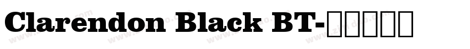 Clarendon Black BT字体转换